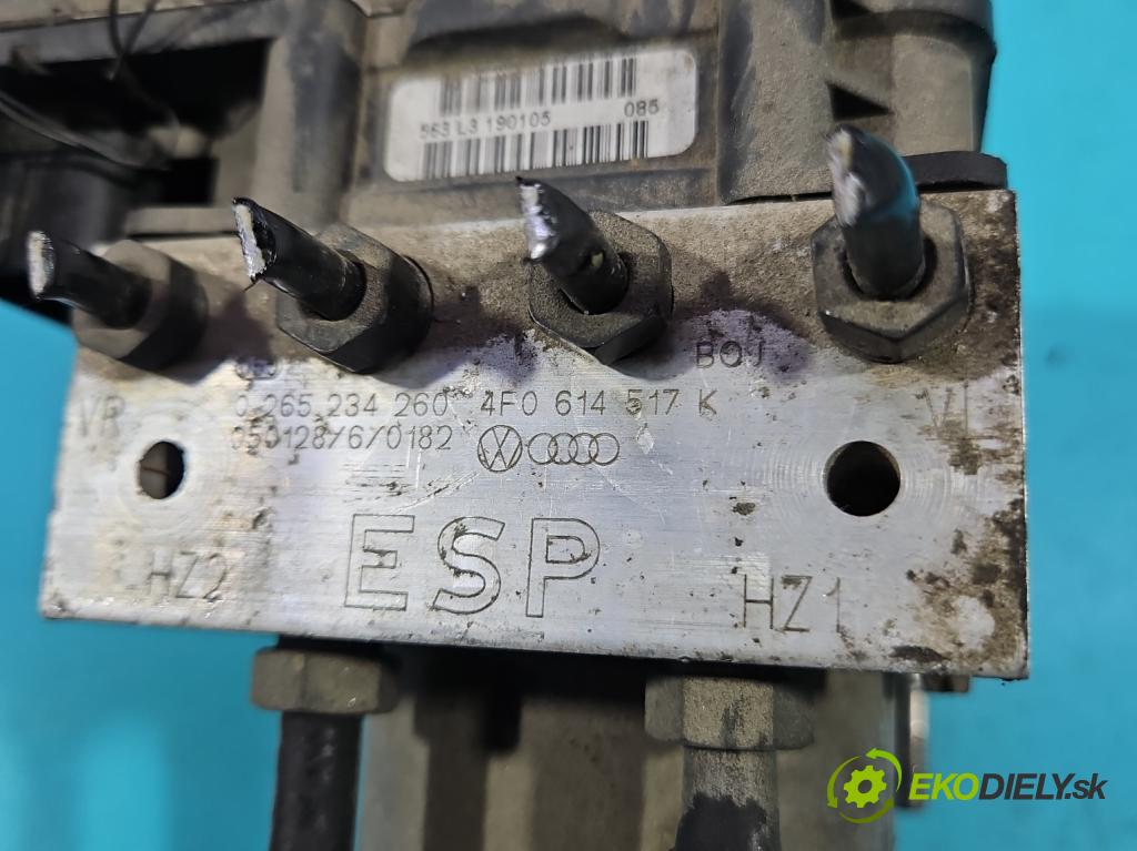 Audi A6 C6 2004-2011 2.0 tdi 140 HP manual 103 kW 1968 cm3 4- čerpadlo abs 0265234260 (Pumpa ABS)