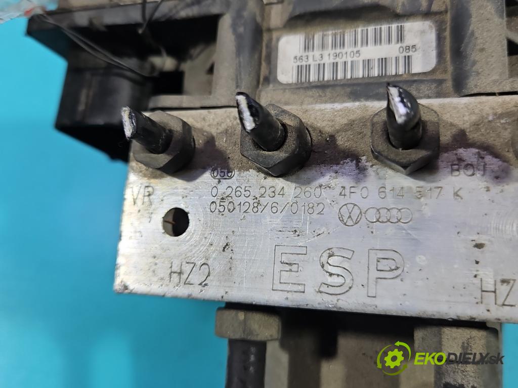 Audi A6 C6 2004-2011 2.0 tdi 140 HP manual 103 kW 1968 cm3 4- čerpadlo abs 0265234260 (Pumpa ABS)