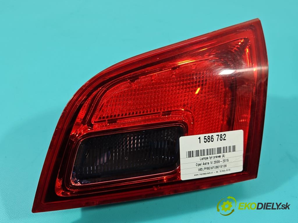 Opel Astra IV 2009-2015 1.7 cdti 110 HP manual 81 kW 1686 cm3 5- svetlo / reflektor zadné pravé 13282247 (Kľučka dverí ostatné)