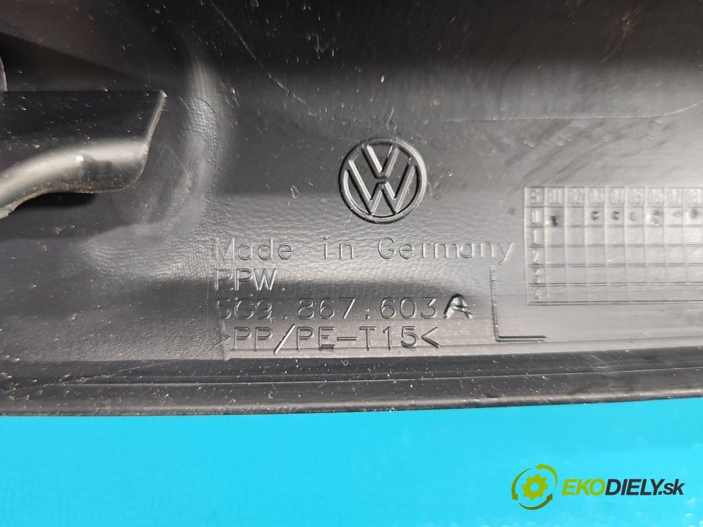 Vw Golf VII 2012-2020 1.6 tdi 105 HP manual 77 kW 1598 cm3 5- Čalounictví: kufrové dvere 5G9867603A