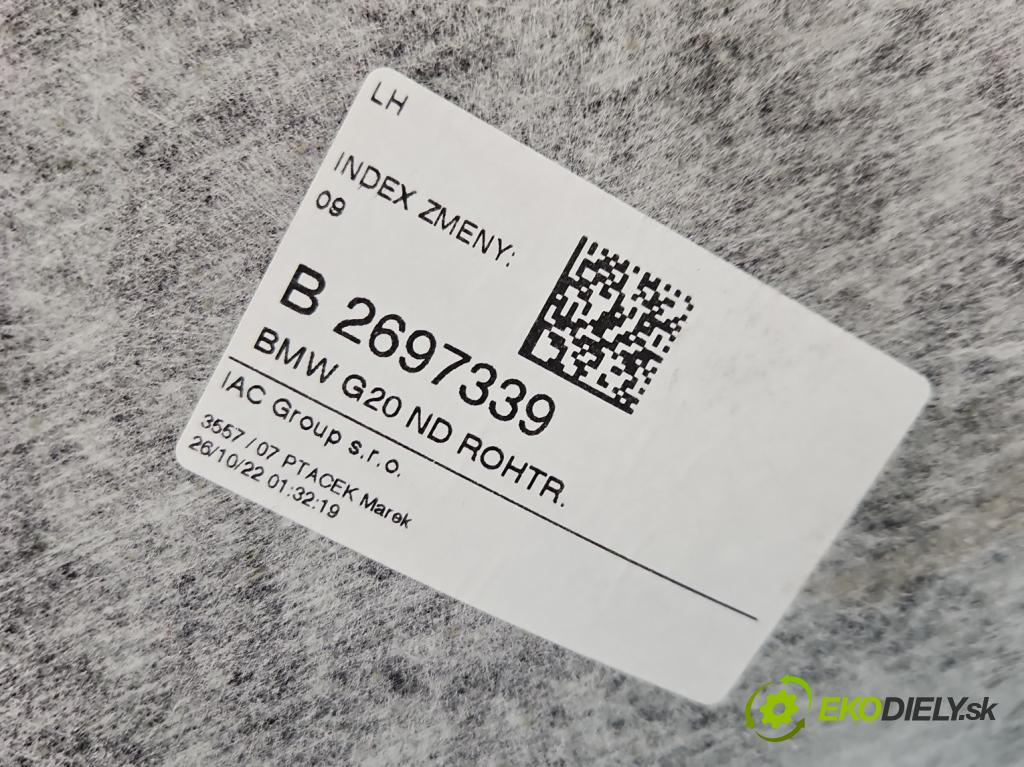 Bmw 3 G20 2018- výstřel zavěs