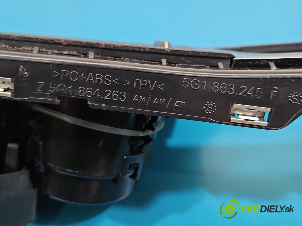 Vw Golf VII 2012-2020 1.6 tdi 105 hp manual 77 kW 1598 cm3 5- kryt plastová 5G0862531