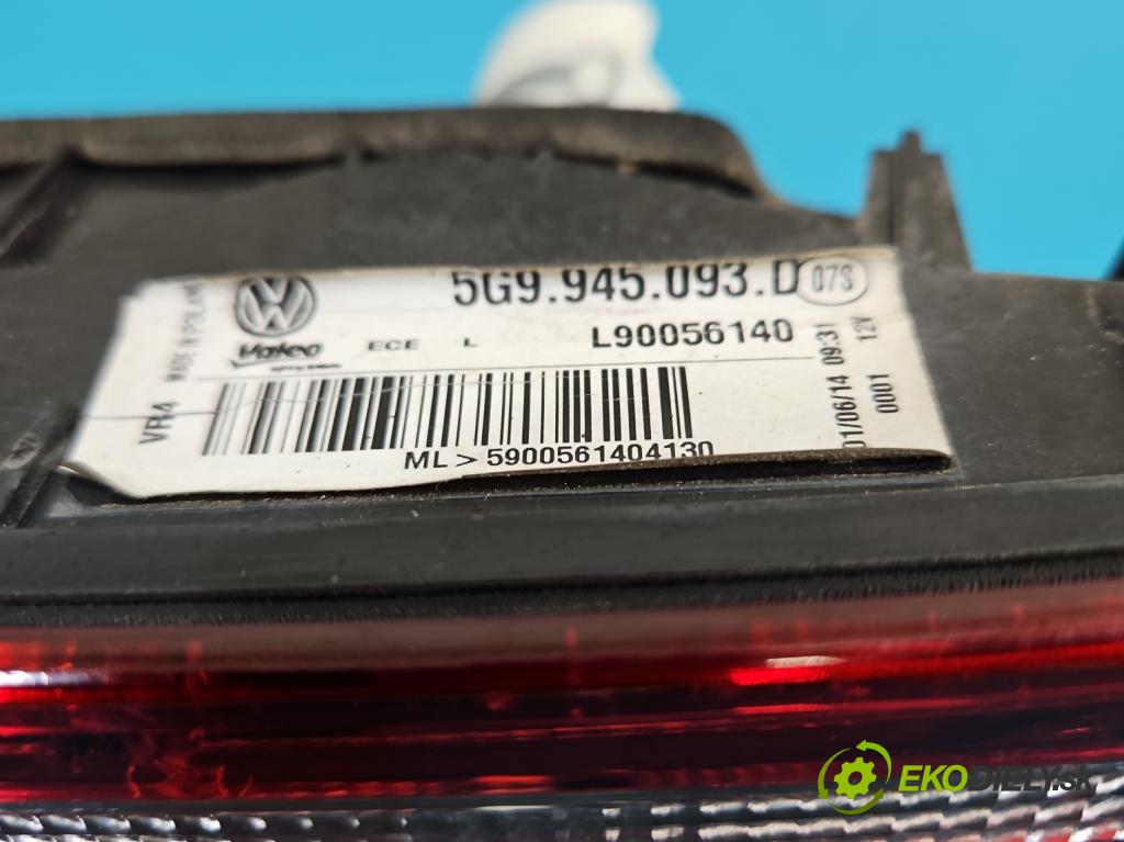 Vw Golf VII 2012-2020 1.6 tdi 105 hp manual 77 kW 1598 cm3 5- světlo zadní levé kufrových dveří 5G9945093D