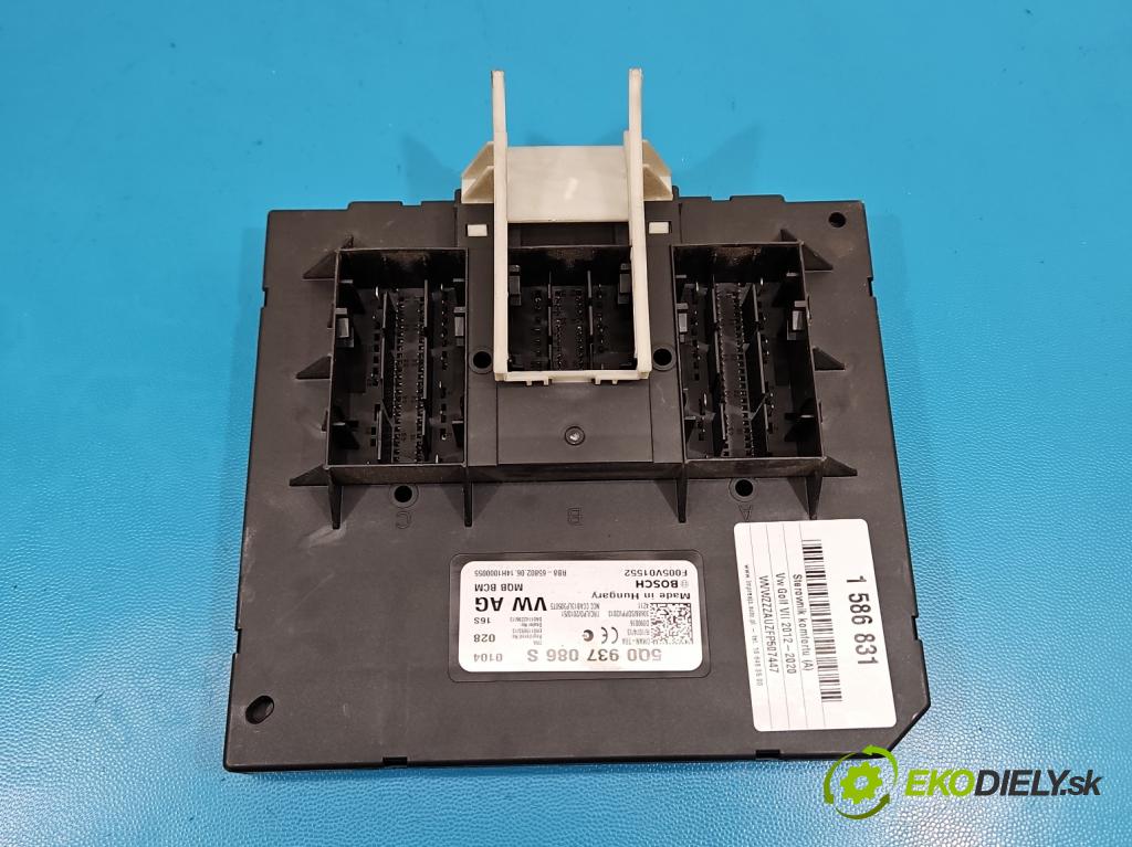Vw Golf VII 2012-2020 1.6 tdi 105 HP manual 77 kW 1598 cm3 5- riadiaca jednotka komfortu 5Q0937086S