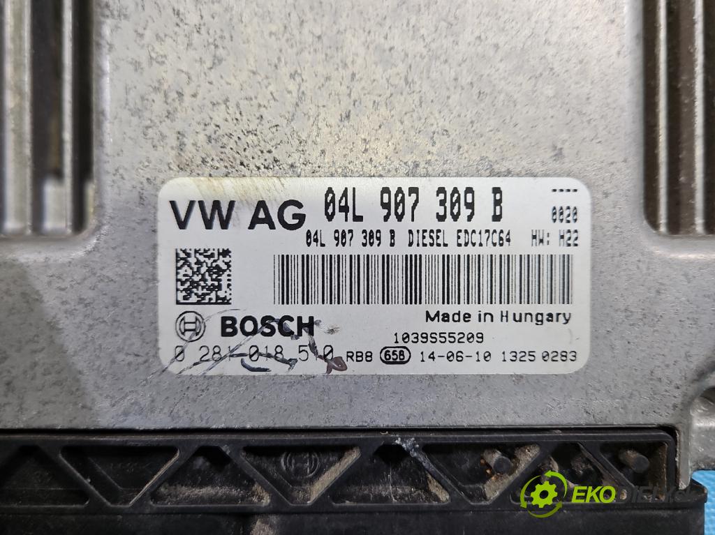 Vw Golf VII 2012-2020 1.6 tdi 105 HP manual 77 kW 1598 cm3 5- riadiaca jednotka motora 04L907309B