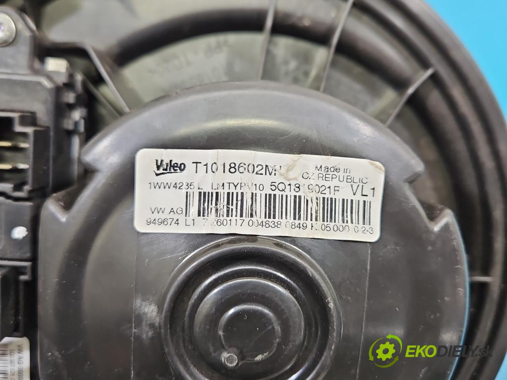 Vw Golf VII 2012-2020 1.6 tdi 105 HP manual 77 kW 1598 cm3 5- ventilátor vzduchu 5Q0907521C