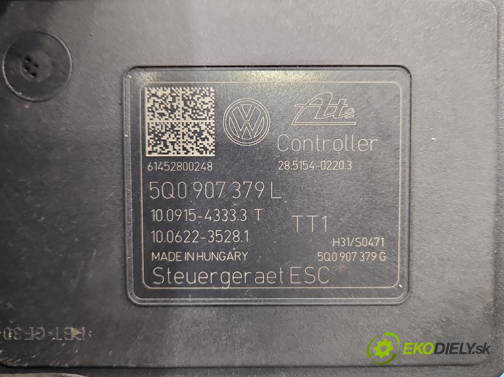 Vw Golf VII 2012-2020 1.6 tdi 105 HP manual 77 kW 1598 cm3 5- čerpadlo abs 5Q0907379L (Pumpa ABS)