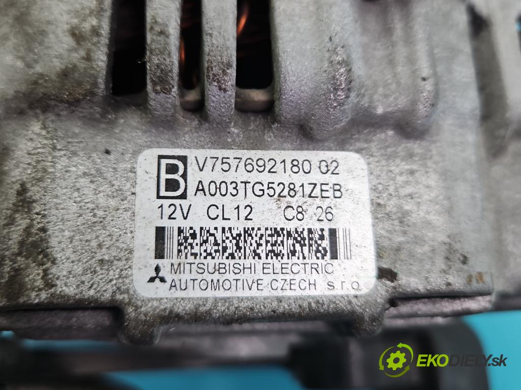 Citroen C4 Grand picasso I 2006-2013 1.6 16V 120 hp manual 88 kW 1598 cm3 5- Alternator 757692180 (Alternátor)