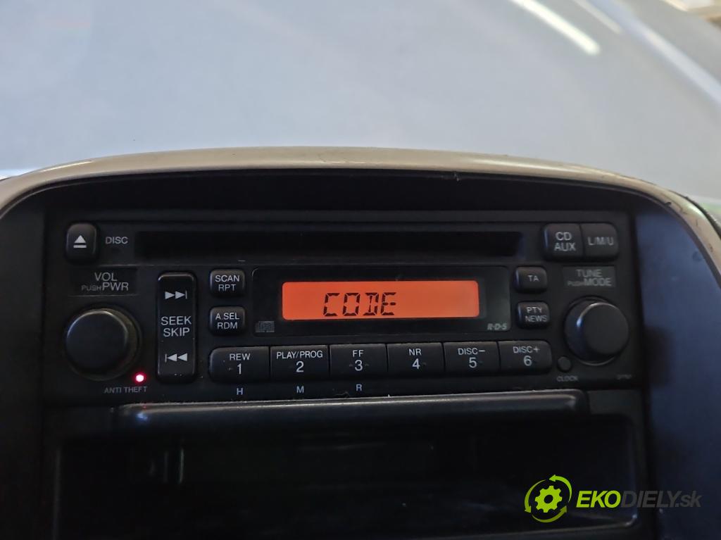 Honda CR-V II 2001-2006 2.2 CTDi: N22A2 140 HP manual 103 kW 2204 cm3 5- Radio originál 39101-S9A-E210-M1
