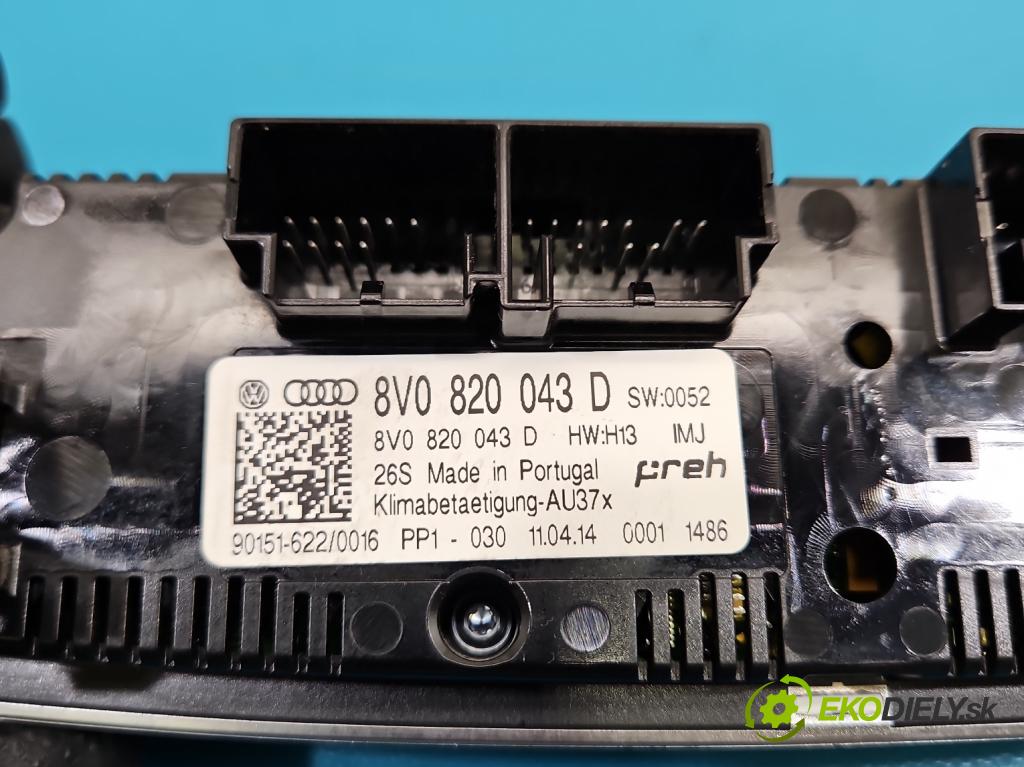 Audi A3 8V 2013-2020 1.8 TFSI 179KM automatic 132 kW 1798 cm3 4- panel kúrenia 8V0820043D