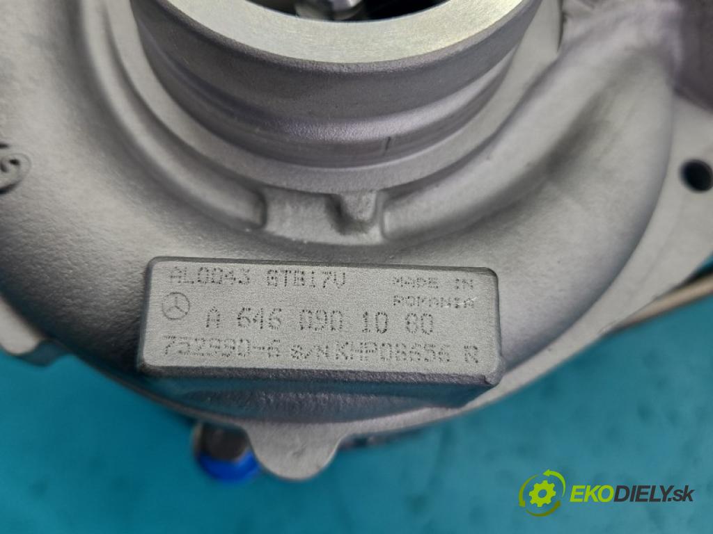 Mercedes C W204 2007-2014 2.2 CDI 136hp manual 100 kW 2148 cm3 4- Turbodmychadlo repasováno 752990-5