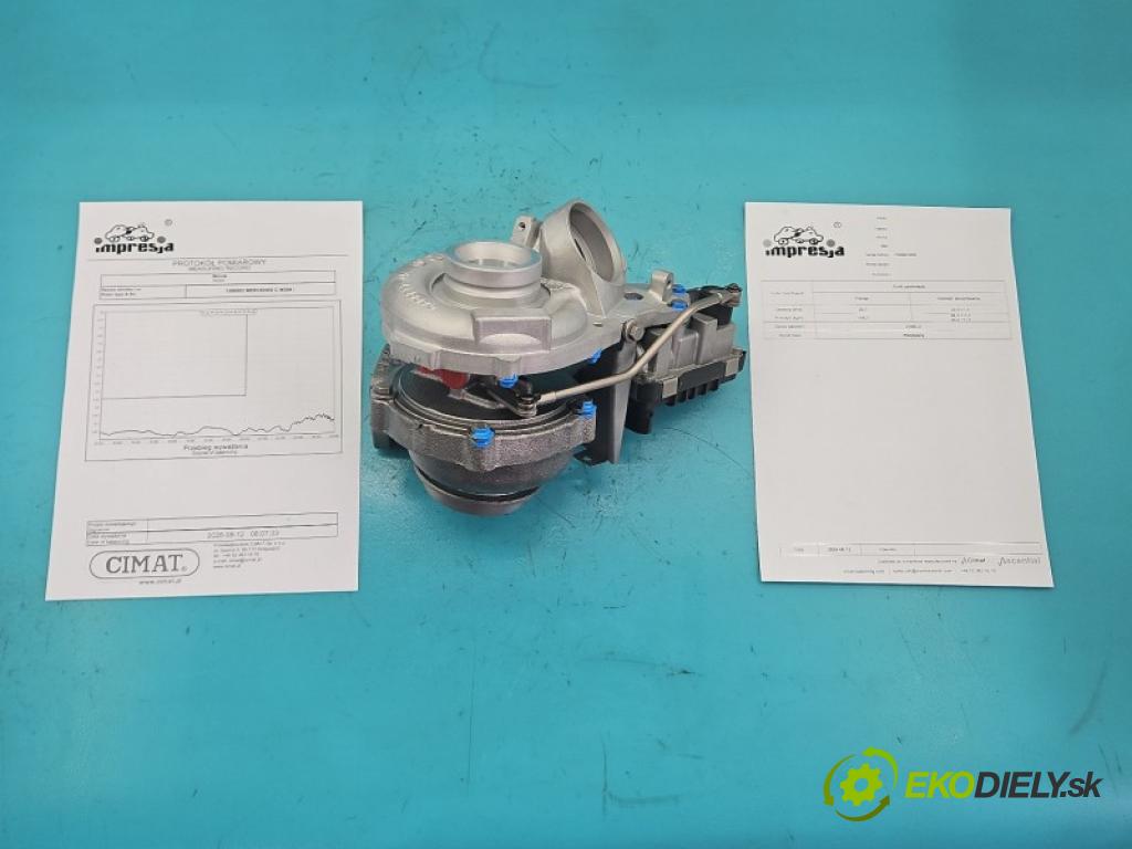 Mercedes C W204 2007-2014 2.2 CDI 136hp manual 100 kW 2148 cm3 4- Turbodmychadlo repasováno 752990-5