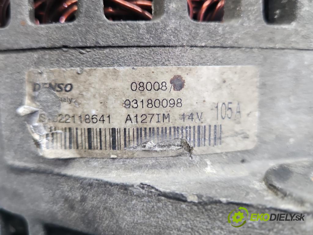 Opel Zafira B 2005-2014 1.9 cdti 120 hp manual 88 kW 1910 cm3 5- Alternator 93180098 (Alternátor)