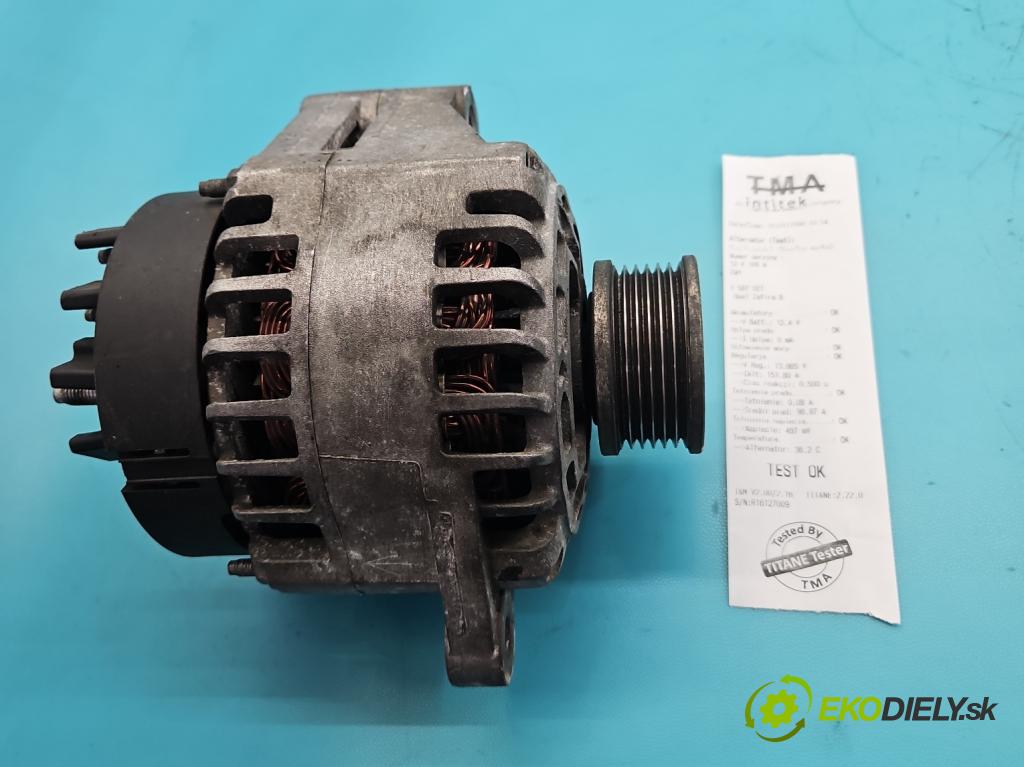 Opel Zafira B 2005-2014 1.9 cdti 120 hp manual 88 kW 1910 cm3 5- Alternator 93180098 (Alternátor)