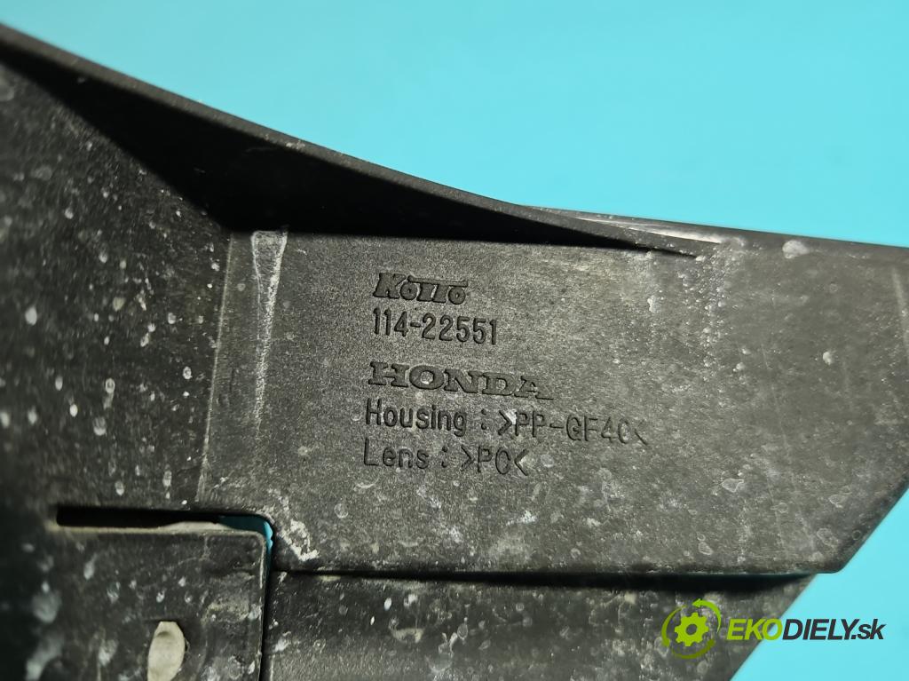 Honda CR-V II 2001-2006 2.2 CTDi: N22A2 140 HP manual 103 kW 2204 cm3 5- Halogen ľavý 114-22551 (Kľučka dverí ostatné)