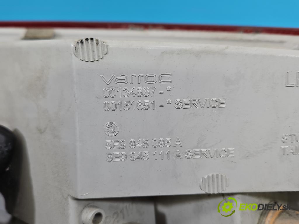 Skoda Octavia III 2013- 2.0 tdi 150 HP manual 110 kW 1968 cm3 5- svetlo / reflektor zadné ľavé 5E9945095A (Kľučka dverí ostatné)