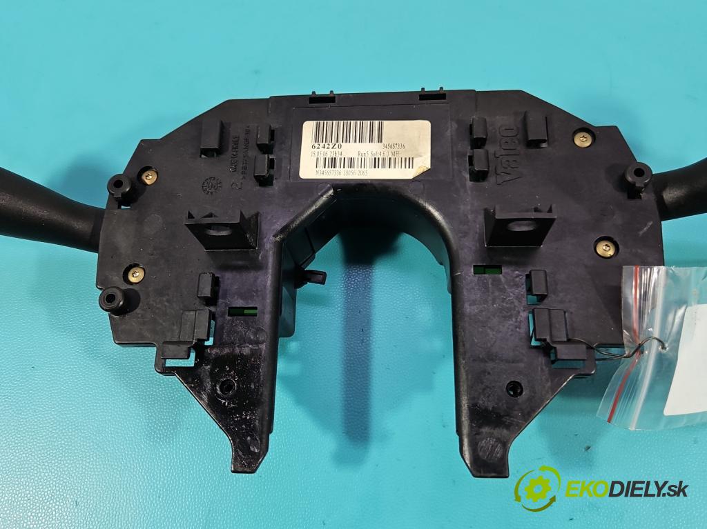 Citroen C4 I 2004-2011 1.4 16V 88 HP manual 65 kW 1360 cm3 5- prepínač komplex: 345657336 (Prepínacie páčky pod volantom)