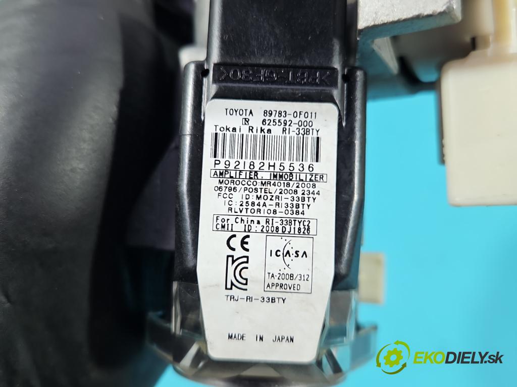 Toyota Auris I 2006-2013 1.3 16V 99 HP manual 73 kW 1329 cm3 5- riadiaca jednotka motora 89661-02W31