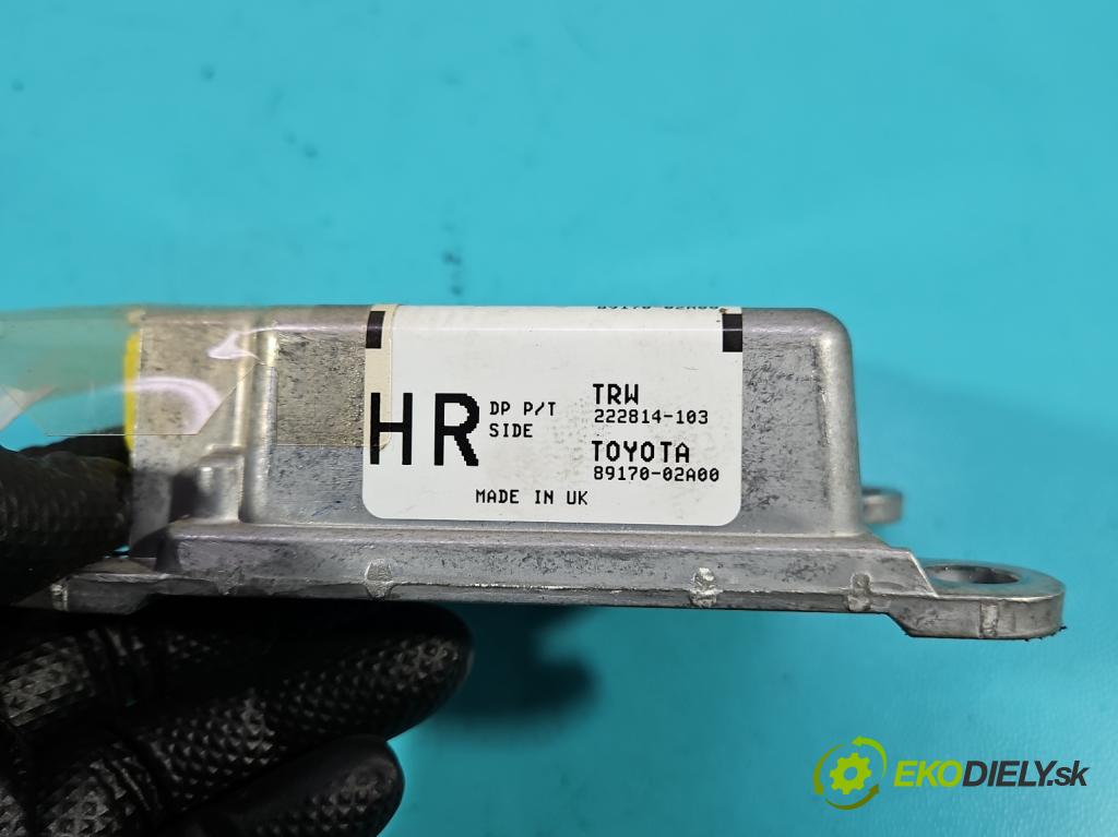 Toyota Auris I 2006-2013 1.3 16V 99 HP manual 73 kW 1329 cm3 5- riadiaca jednotka vankúše: 89170-02A00