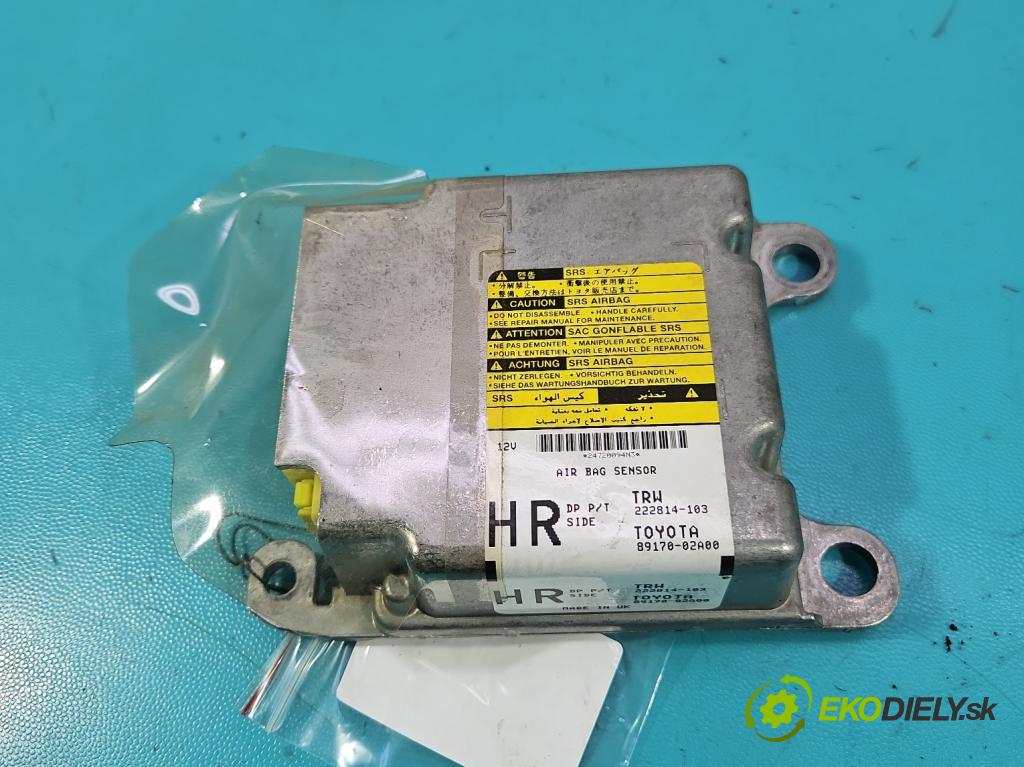 Toyota Auris I 2006-2013 1.3 16V 99 HP manual 73 kW 1329 cm3 5- riadiaca jednotka vankúše: 89170-02A00