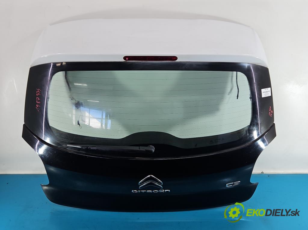 Citroen C3 III 2016-2024 1.2 12V 82 hp manual 60 kW 1199 cm3 5- zadní kufrové dveře  (Zadní kapota (kufr))