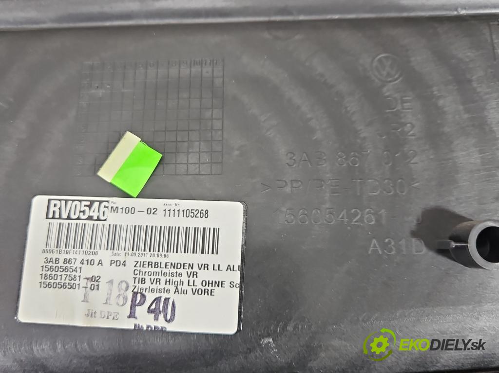 Vw Passat B7 2010-2014 2.0 tdi 140 HP automatic 103 kW 1968 cm3 5- sedačke: komplet