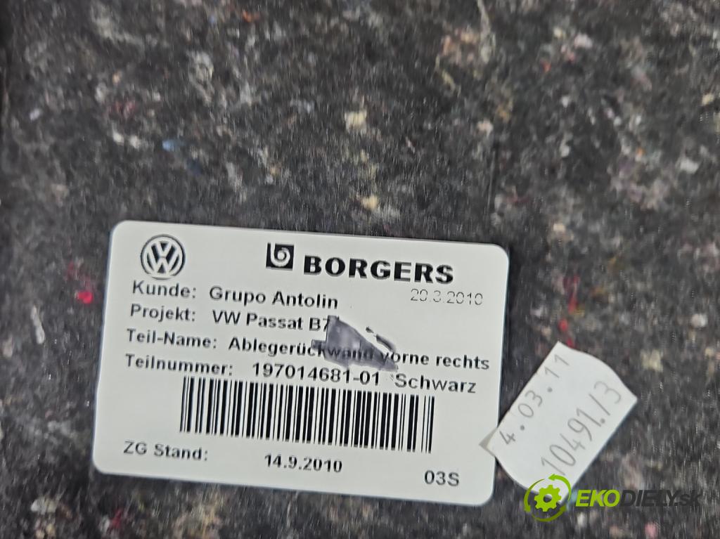 Vw Passat B7 2010-2014 2.0 tdi 140 HP automatic 103 kW 1968 cm3 5- sedačke: komplet
