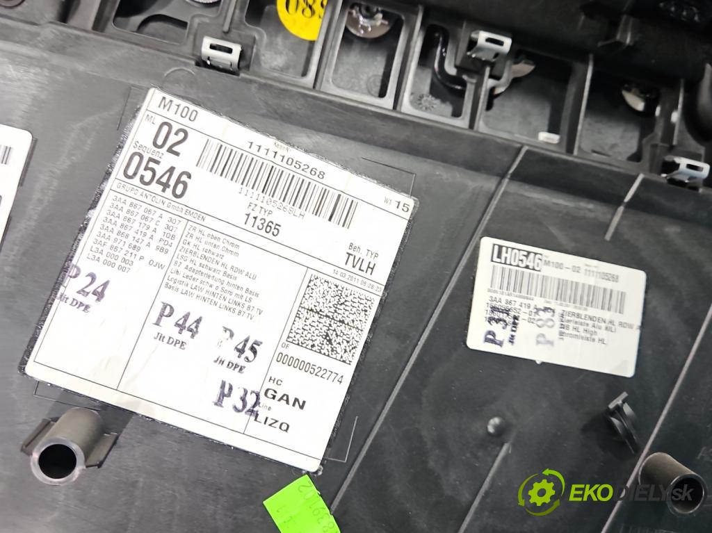 Vw Passat B7 2010-2014 2.0 tdi 140 HP automatic 103 kW 1968 cm3 5- sedačke: komplet