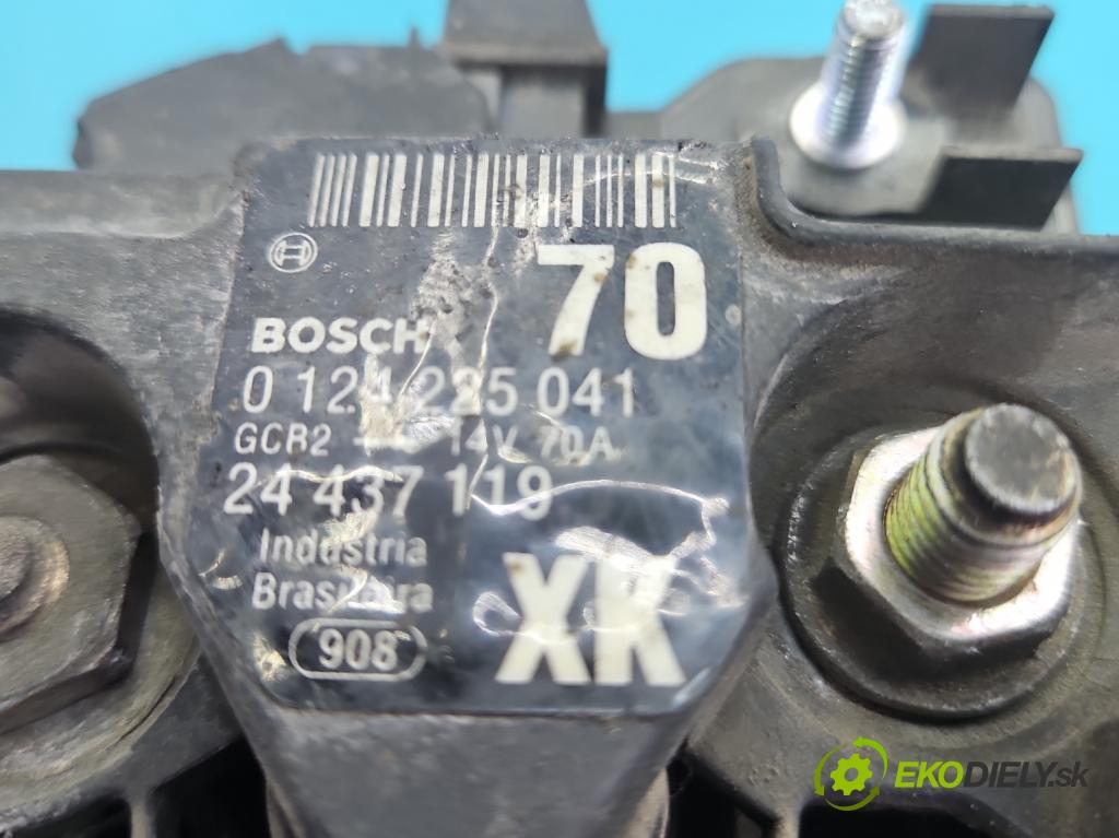Opel Corsa C 2000-2006 1.0 12V 58 HP manual 43 kW 973 cm3 5- Alternator 0124225041 (Alternátor)