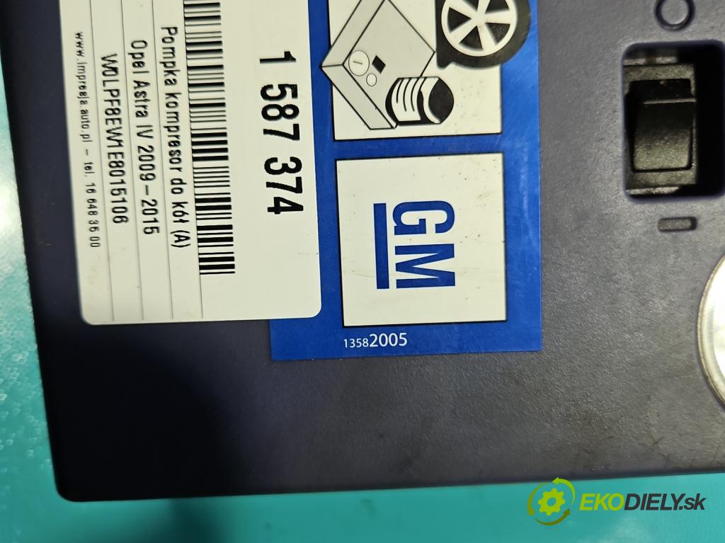 Opel Astra IV 2009-2015 1.7 cdti 110 HP manual 81 kW 1686 cm3 5- pompa kompresor do pneumatík 13582005