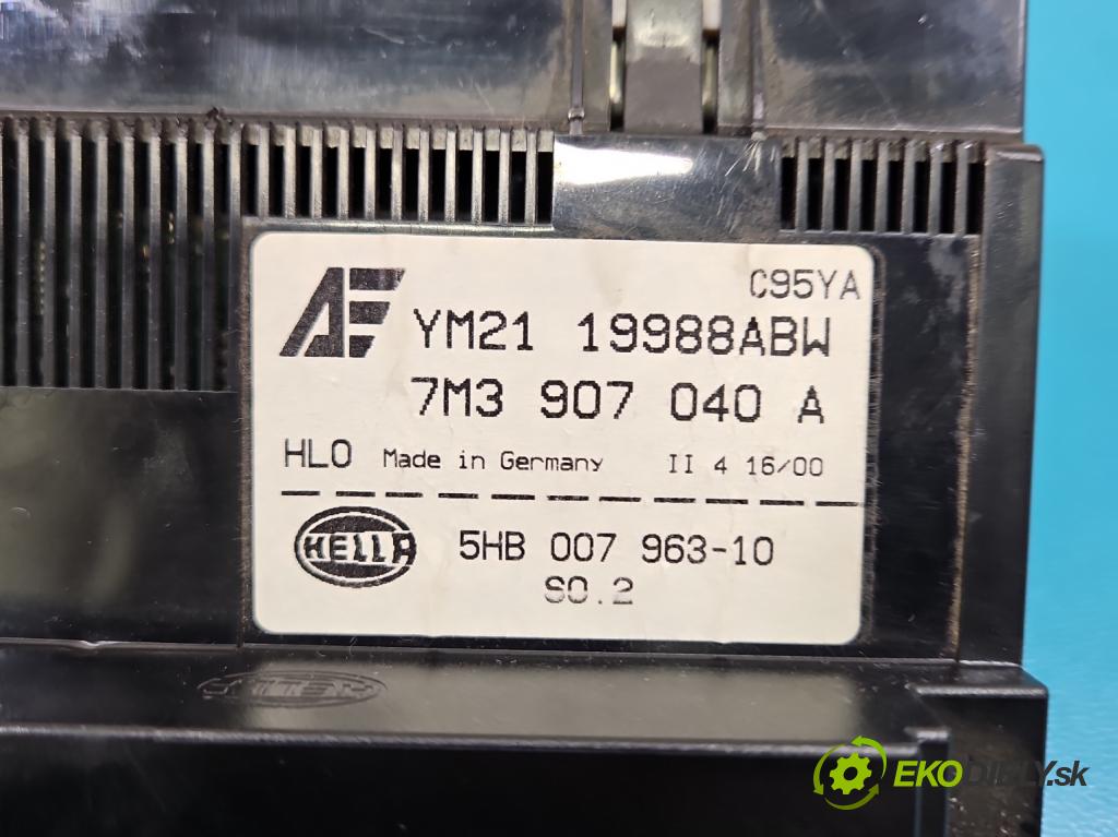 Vw Sharan I 1995-2010 1.9 tdi 116 HP manual 85 kW 1896 cm3 5- panel kúrenia 7M3907040A