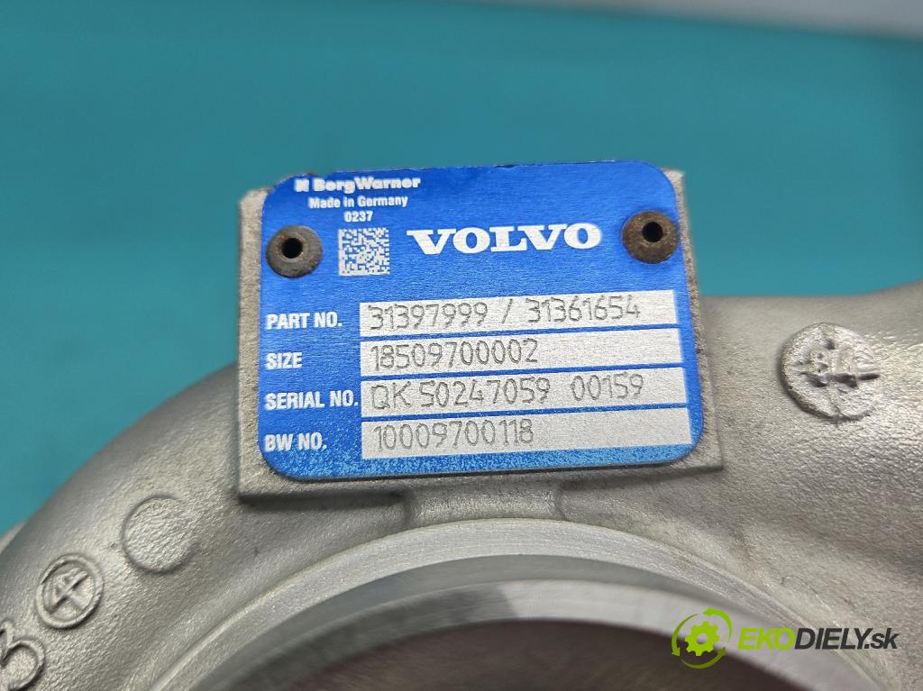 Volvo V70 III 2007-2016 2.0 D4 181KM manual 133 kW 1969 cm3 5- turbodúchadlo, turbo repasovaná 10009700118