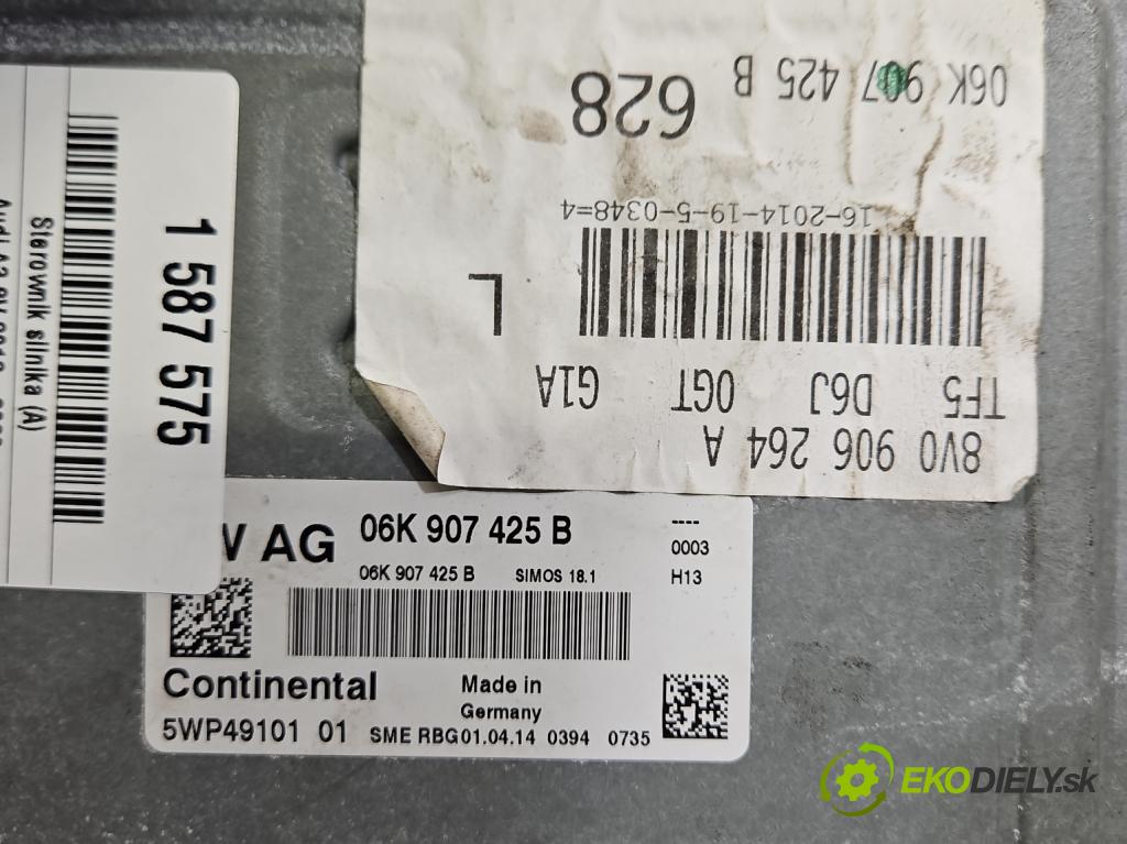 Audi A3 8V 2013-2020 1.8 TFSI 179KM automatic 132 kW 1798 cm3 4- riadiaca jednotka motora 06K907425B