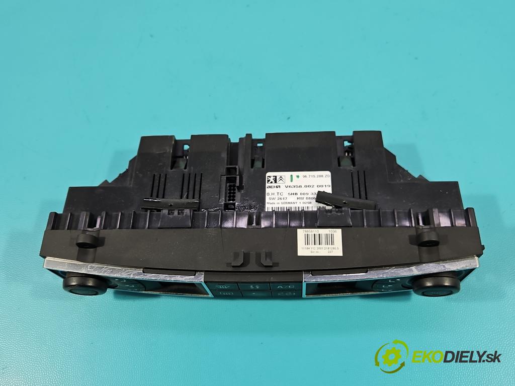 Citroen C5 II 2008-2017 2.0 hdi 140 HP manual 103 kW 1997 cm3 5- panel kúrenia 96715288ZD