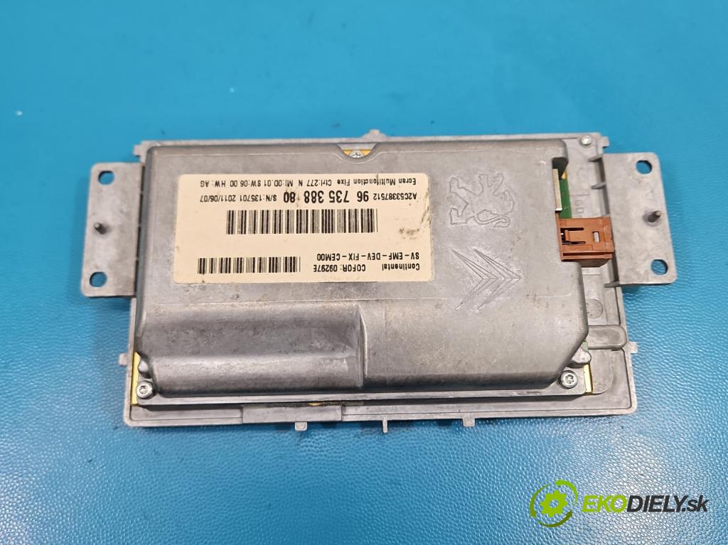 Citroen C5 II 2008-2017 2.0 hdi 140 HP manual 103 kW 1997 cm3 5- Zobrazit: 9673538880 (Prístrojová doska)