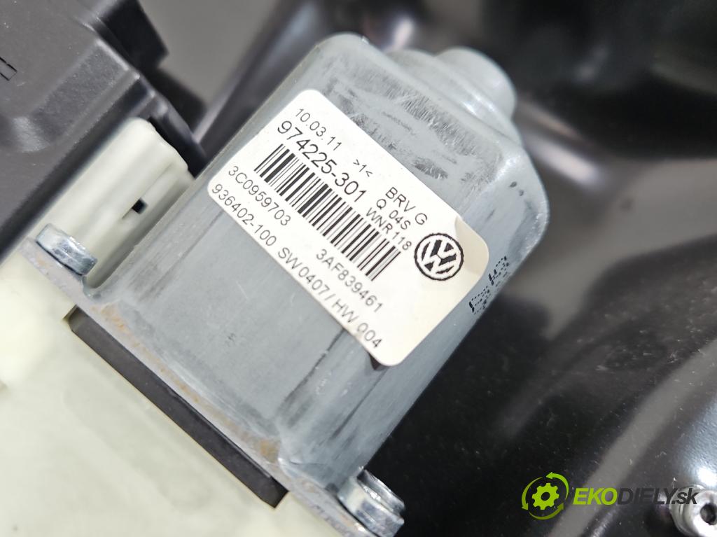 Vw Passat B7 2010-2014 2.0 tdi 140 HP automatic 103 kW 1968 cm3 5- mechanizmus okna zadné ľavý 3AA839755