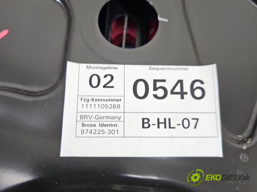 Vw Passat B7 2010-2014 2.0 tdi 140 HP automatic 103 kW 1968 cm3 5- mechanizmus okna zadné ľavý 3AA839755