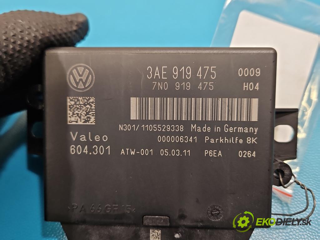Vw Passat B7 2010-2014 2.0 tdi 140 HP automatic 103 kW 1968 cm3 5- riadiaca jednotka parkovaní: 3AE919475