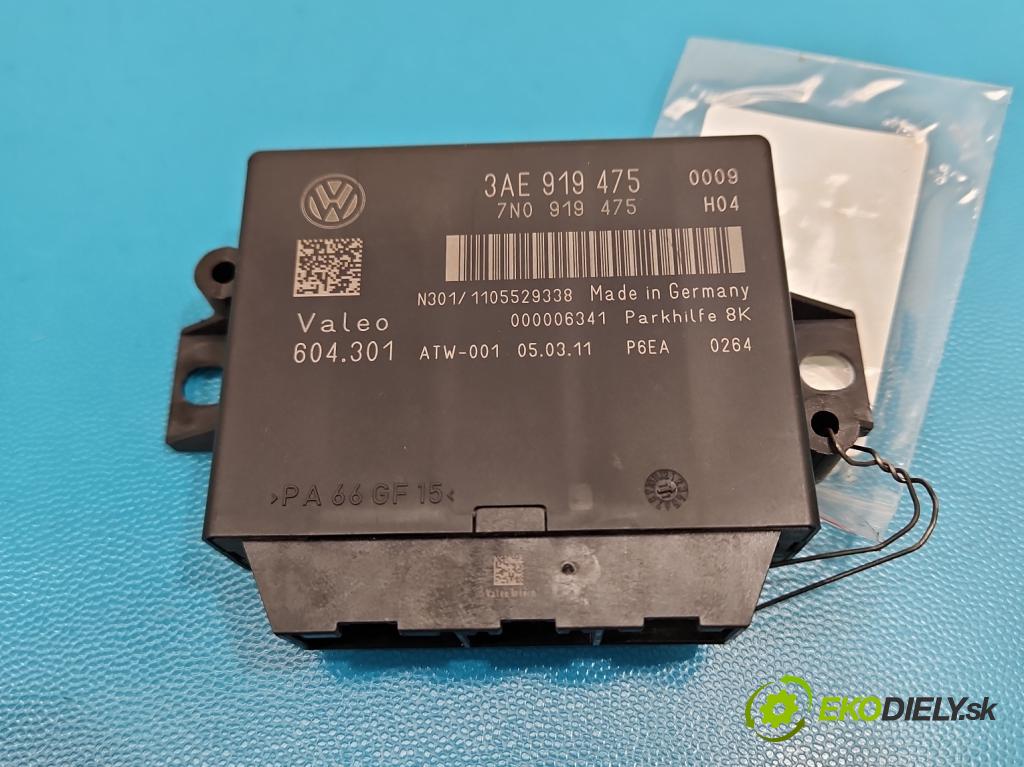 Vw Passat B7 2010-2014 2.0 tdi 140 HP automatic 103 kW 1968 cm3 5- riadiaca jednotka parkovaní: 3AE919475