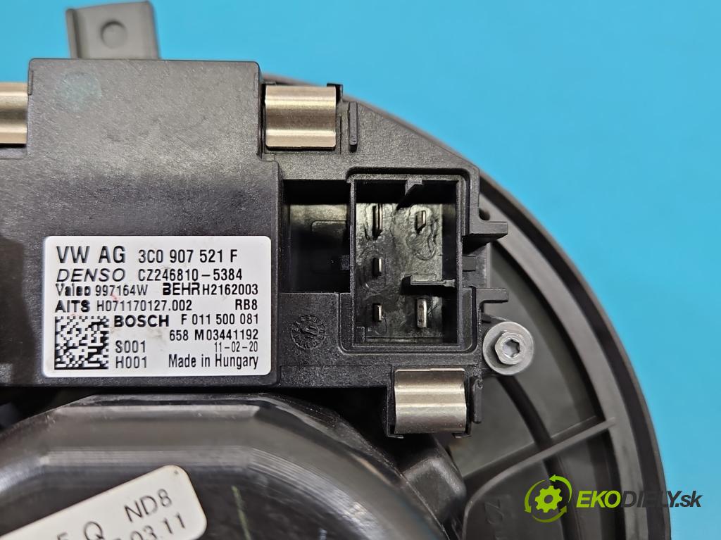 Vw Passat B7 2010-2014 2.0 tdi 140 HP automatic 103 kW 1968 cm3 5- ventilátor vzduchu 3C0907521F