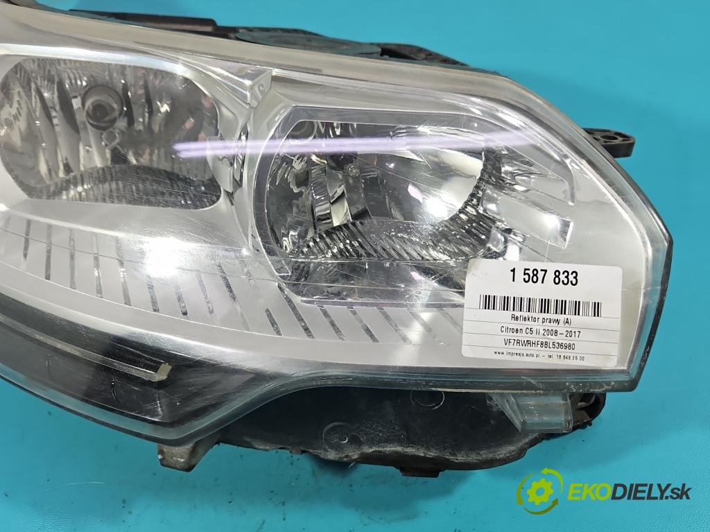 Citroen C5 II 2008-2017 2.0 hdi 140 hp manual 103 kW 1997 cm3 5- světlo pravý 9674397980 (Pravé přední světlo)