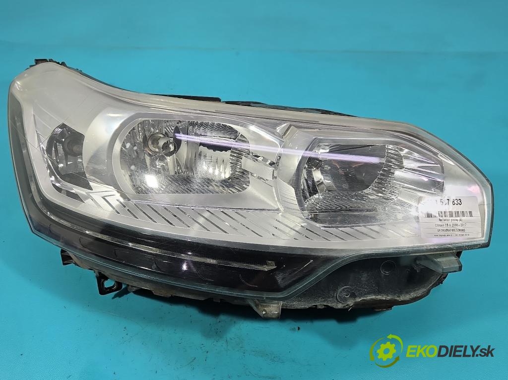 Citroen C5 II 2008-2017 2.0 hdi 140 hp manual 103 kW 1997 cm3 5- světlo pravý 9674397980 (Pravé přední světlo)