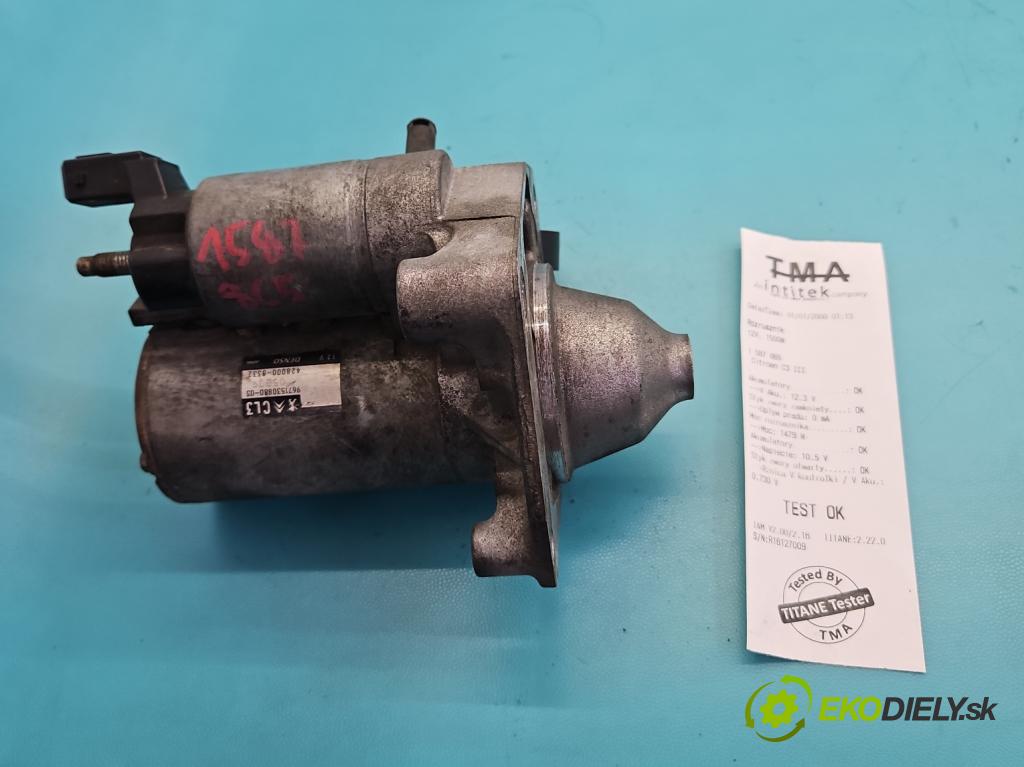 Citroen C3 III 2016-2024 1.2 12V 82 HP manual 60 kW 1199 cm3 5- štartér 9671530880 (Štartér)