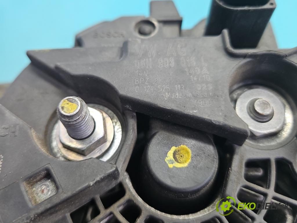 Audi A4 B8 2007-2015 2.0 TFSI 211KM automatic 155 kW 1984 cm3 5- Alternator 06H903016L (Alternátor)