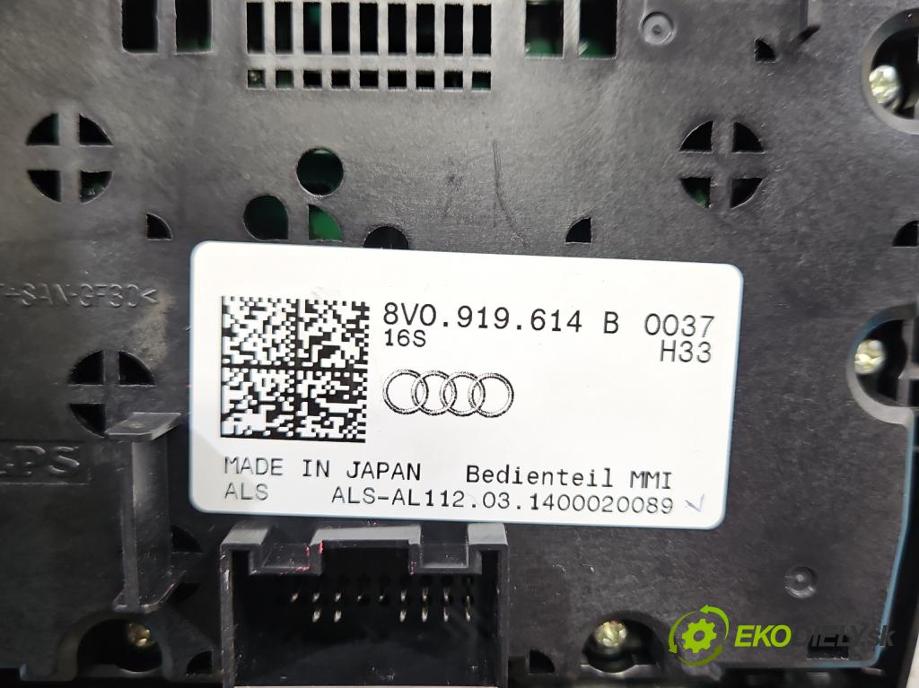 Audi A3 8V 2013-2020 1.8 TFSI 179KM automatic 132 kW 1798 cm3 4- Přepínač rádia nebo navigace: 8V0919614B