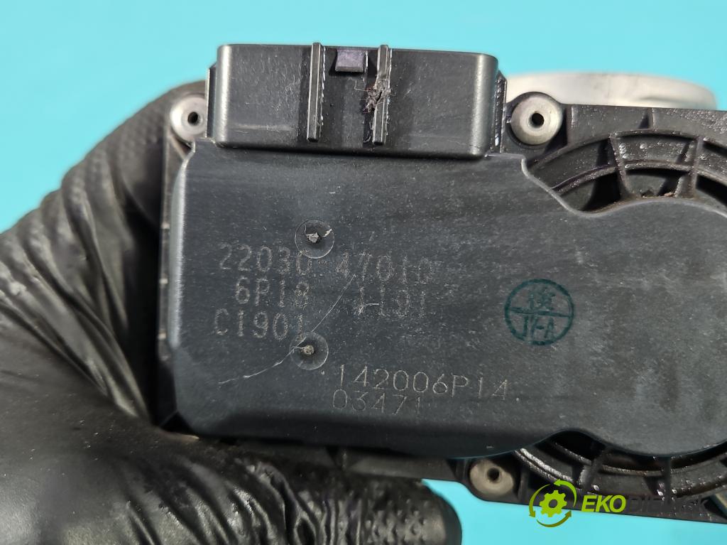 Toyota Auris I 2006-2013 1.3 16V 99 HP manual 73 kW 1329 cm3 5- klapka 22030-47010 (Škrtiaca klapka)