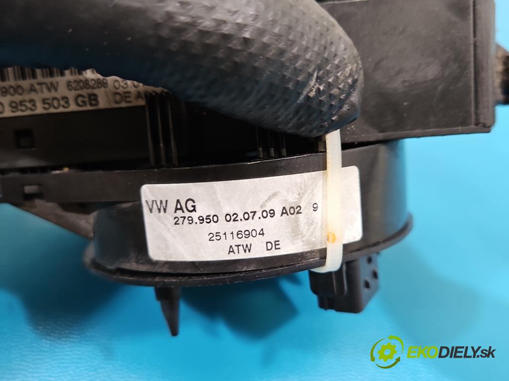 Skoda Fabia II 2007-2014 1.4 tdi 69KM manual 51 kW 1422 cm3 5- prepínač komplex: 7HO953503GB (Prepínacie páčky pod volantom)