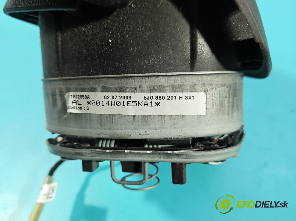 Skoda Fabia II 2007-2014 1.4 tdi 69KM manual 51 kW 1422 cm3 5- airbag vzduch: Řidiči: 5J0880201H (Airbag)