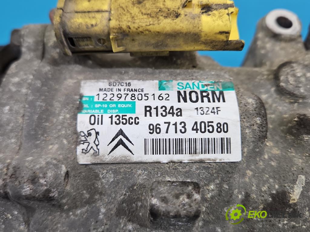 Citroen C5 II 2008-2017 2.0 hdi 140 HP manual 103 kW 1997 cm3 5- Kompresor: klimatizácie 9671340580 (Kompresor klimatizácie)