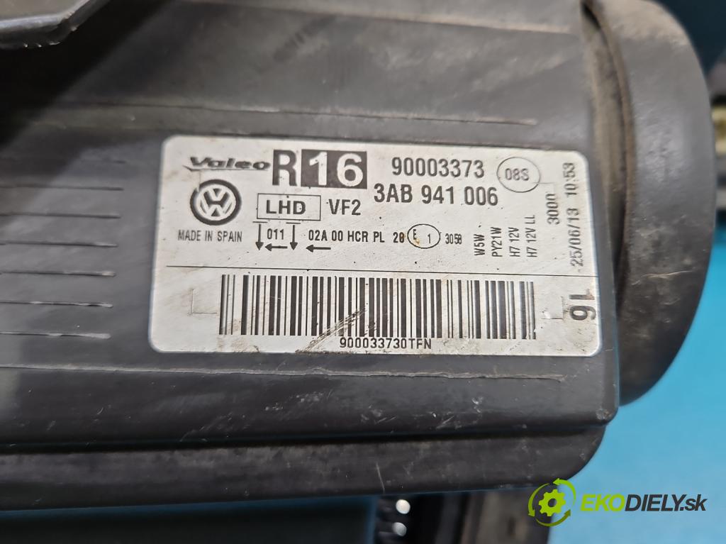 Vw Passat B7 2010-2014 2.0 tdi 140 hp automatic 103 kW 1968 cm3 5- světlo pravý 3AB941006 (Pravé přední světlo)